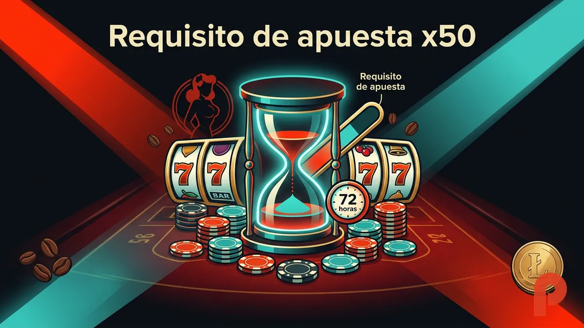 Rollover del bono de bienvenida Pin-Up Honduras: requisito de apuesta x50 y plazo de 72 horas