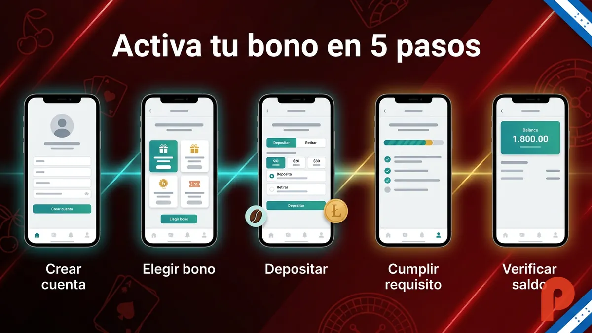 Pasos para activar el bono de bienvenida de Pin-Up Honduras sin código promocional